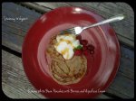 Banana White Bean Pancakes with Berries and AquaFava Cream